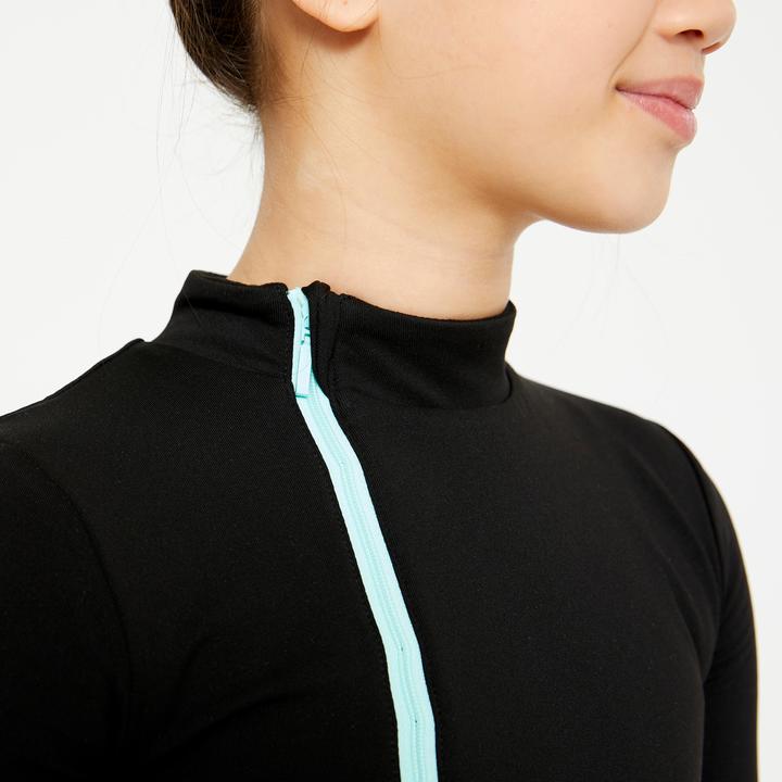 Produktbild Oxelo Figure Skating Training Leotard - Black/Mint (164)