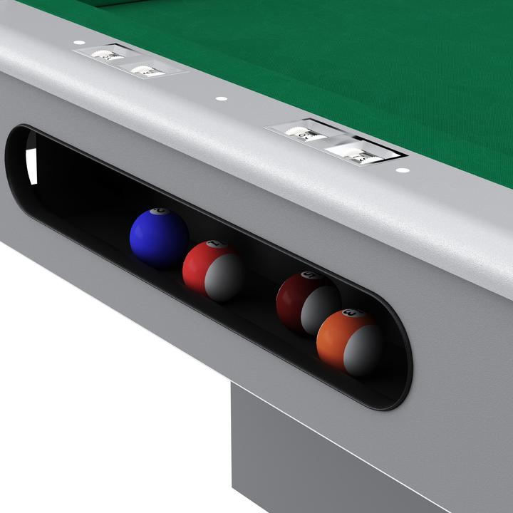 Produktbild Automaten Hoffmann Billardtisch Club Pro III Dekor Grau (198 x 99 cm)