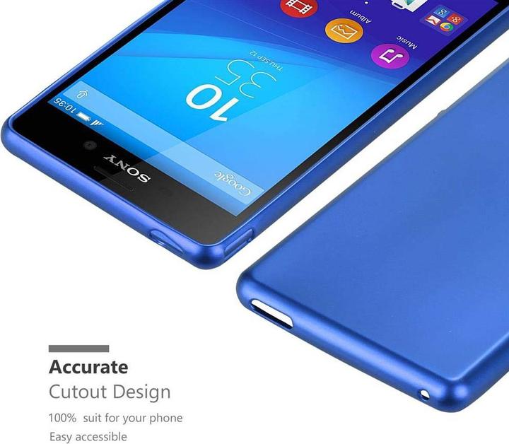 Actual product image Cadorabo TPU Matt Metallic Cover (Sony Xperia M4 Aqua)
