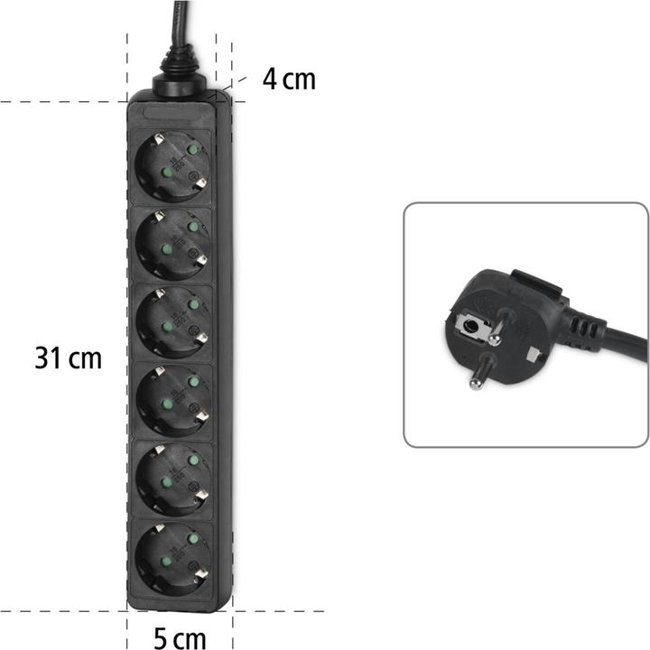 Produktbild Hama 47759 (6x, CEE 7/3, 1.40 m)