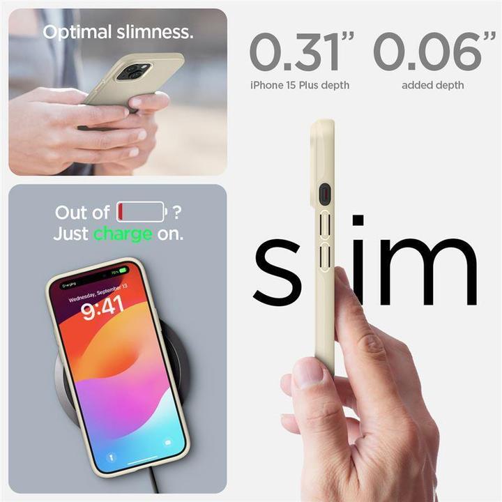 Actual product image Spigen Thin Fit for iPhone 15 Plus Sand Beige (Apple iPhone 15 Plus)