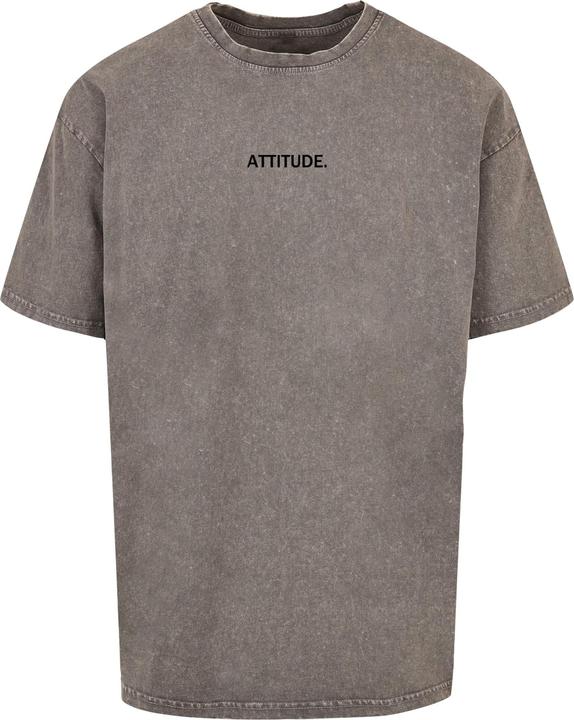 Merchcode Attitude Acid Washed Heavy Oversized Tee - 113635 (XS)