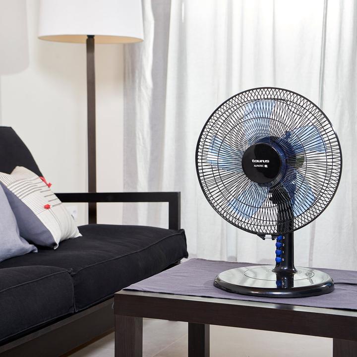 Actual product image Taurus Tischventilator Boreal 12 Elegance Schwarz/Blau 45 W (53 dB)