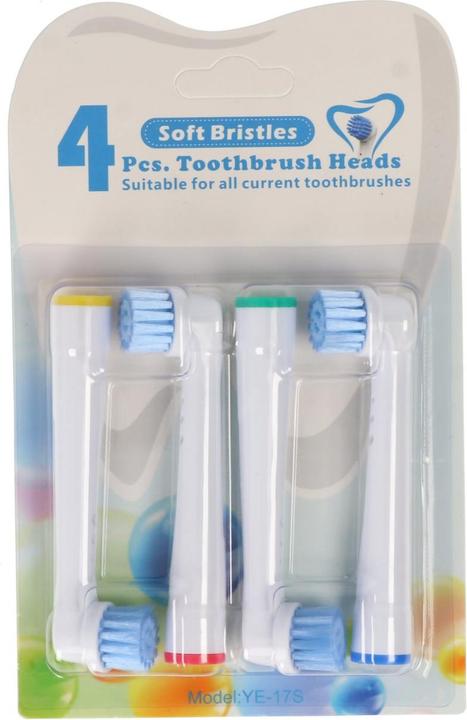 Produktbild AccuCell Zahnbürstenkopf Sensitive Clean für elektrische Zahnbürsten von Oral-B, 4 Stück (4 x)