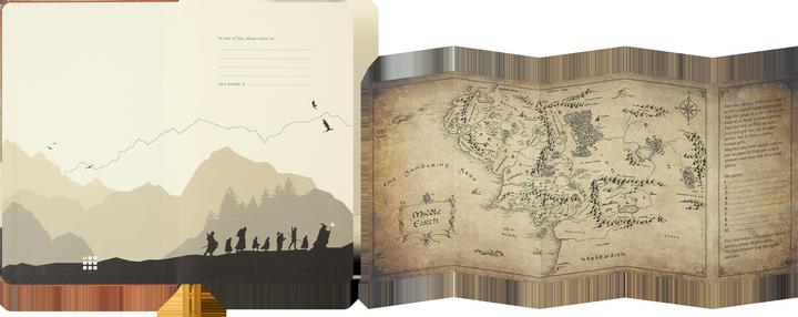 Actual product image Moleskine Der Herr der Ringe Notizbuch Frodo Sam limitierte Ausgabe, L/A5, blanko, fester Einba (A5, Plain, Hardcover)
