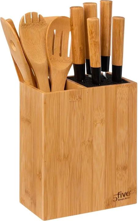 5Five Set di coltelli e utensili da cucina - bambù - 11 pezzi