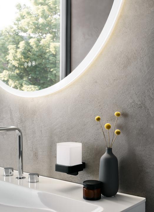 Produktbild Emco MI 310+ LED-Lichtspiegel, rund, Lichtausschnitt umlaufend, Touch-Bedienfeld, 109