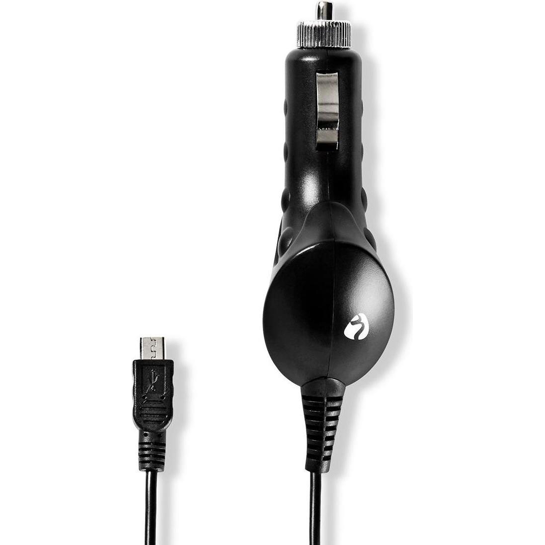Thumbnail - Nedis CarCharger 12V-24V 1.0Ah Spiralkabel schwarz, Auto Adapter, Schwarz