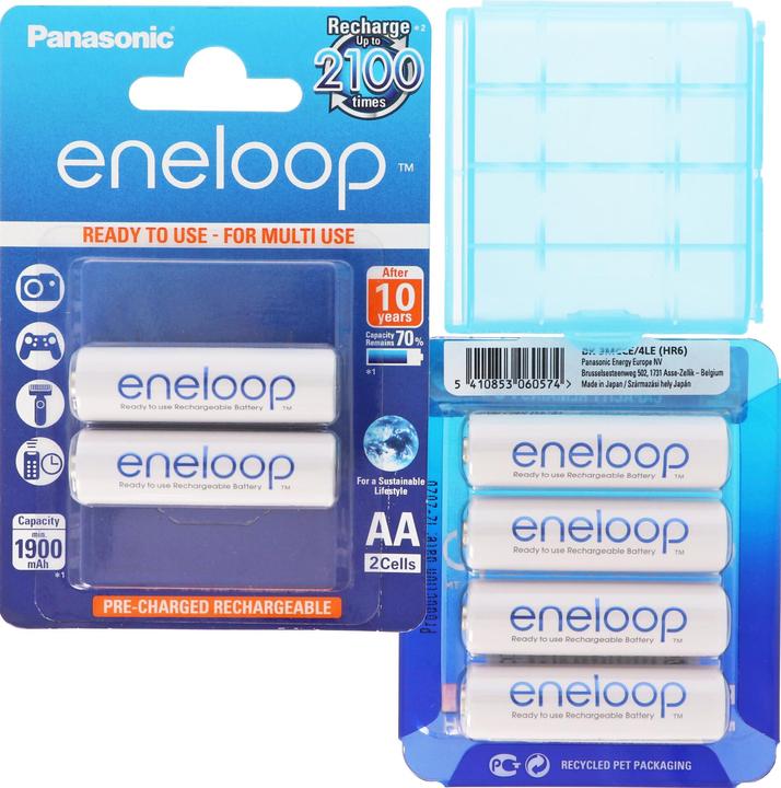 Produktbild Panasonic Akku passend für ABUS Funkalarmzentrale Secvest FU8000, 6x Akku Mignon und AccuSafe AA (6 Stk., AA, 2000 mAh)