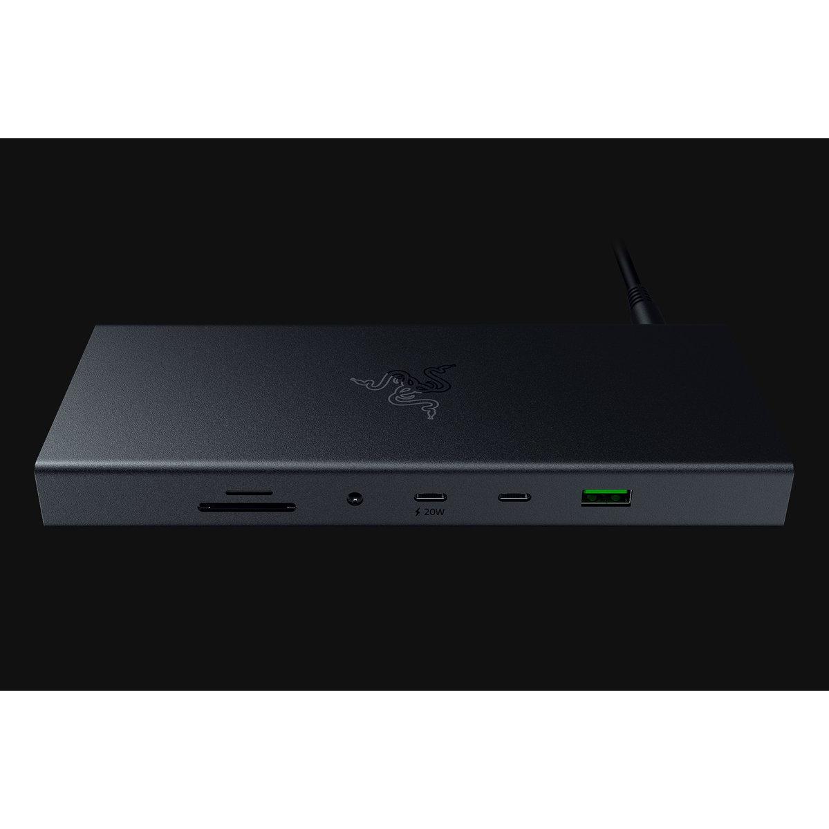 Razer USB 4 DOCK 14-PORT BLACK (USB-C, 14 Ports), Dockingstation + USB Hub, Schwarz