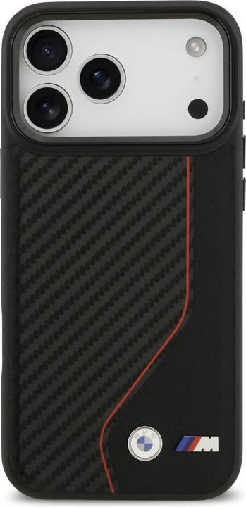 Actual product image BMW Case M Carbon Line & Logo MagSafe for iPhone 17 Pro Max red (Apple iPhone 17 Pro Max)