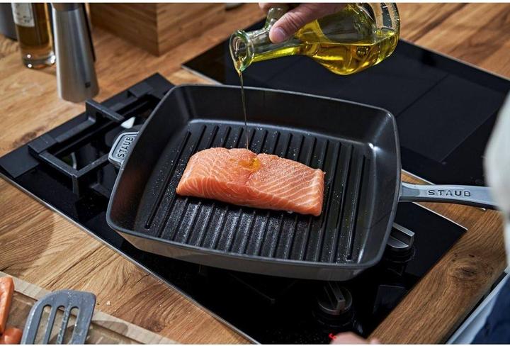 Immagine prodotto Staub American Grill Pan 30 cm, grigio grafite, ghisa (30 cm, Padella grill, Ghisa)