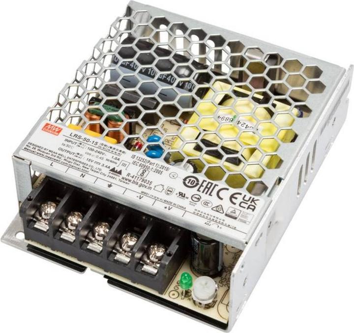 Produktbild MeanWell Power Supply Switch Mode 15V 51W