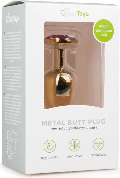 Actual product image Easytoys Metal Butt Plug