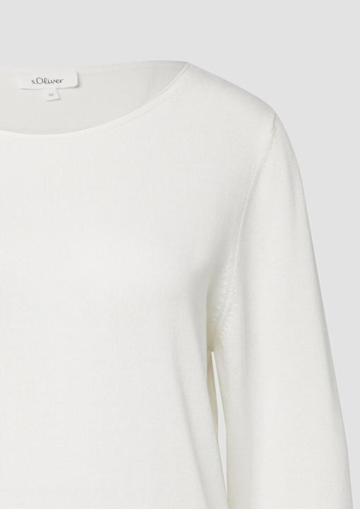 Produktbild s.Oliver Strickpullover Feinstrickpullover mit Rollkanten (44)