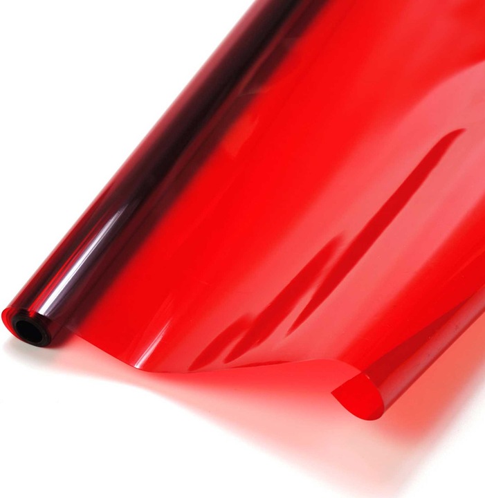 Immagine prodotto Planet-Hobby Pellicola adesiva trasparente rossa 5 metri