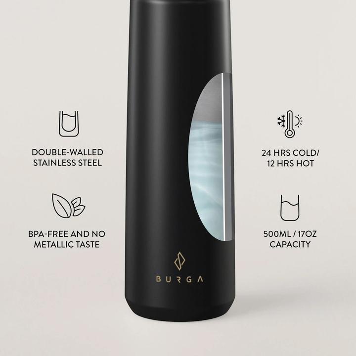 Productafbeelding Burga Water Bottle - Black (0.50 l)