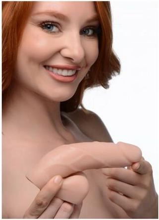 Produktbild XR Brands Large Bulge Packer Dildo - 6.5" Light