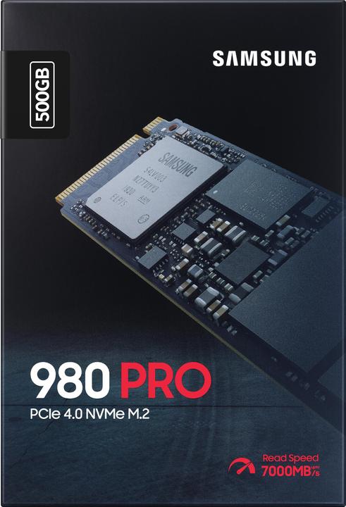 Image du produit Samsung 980 Pro (500 Go, M.2 2280)
