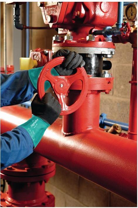 Produktbild Ansell Chemikalienhandschuhe AlphaTec 58-270 Grösse 8 flaschengrün/anthrazitgrau EN 388, EN 374, EN 1149... (8)