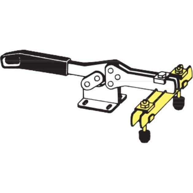 Amf, Schraubstock + Zwinge, Waagrechtspanner plus, mit waagrechtem Fuss 4