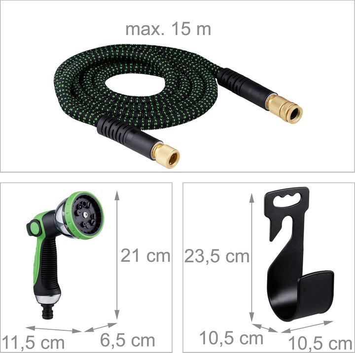 Produktbild Relaxdays Flexibler Gartenschlauch (15 m, 20 mm)