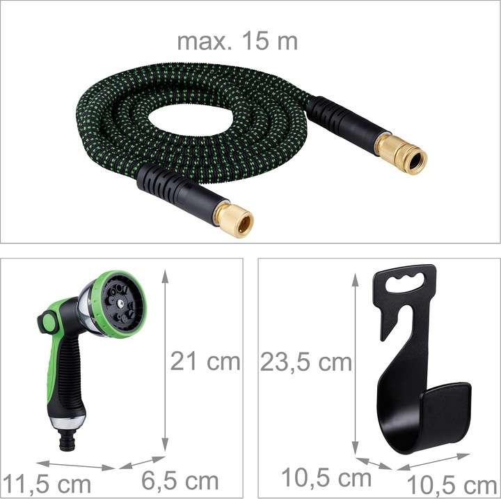 Image du produit Relaxdays Flexibler Gartenschlauch (15 m, 20 mm)