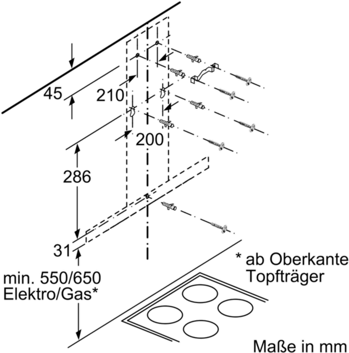 Actual product image Bosch Hausgeräte DWB67FM50 (Wall hood)