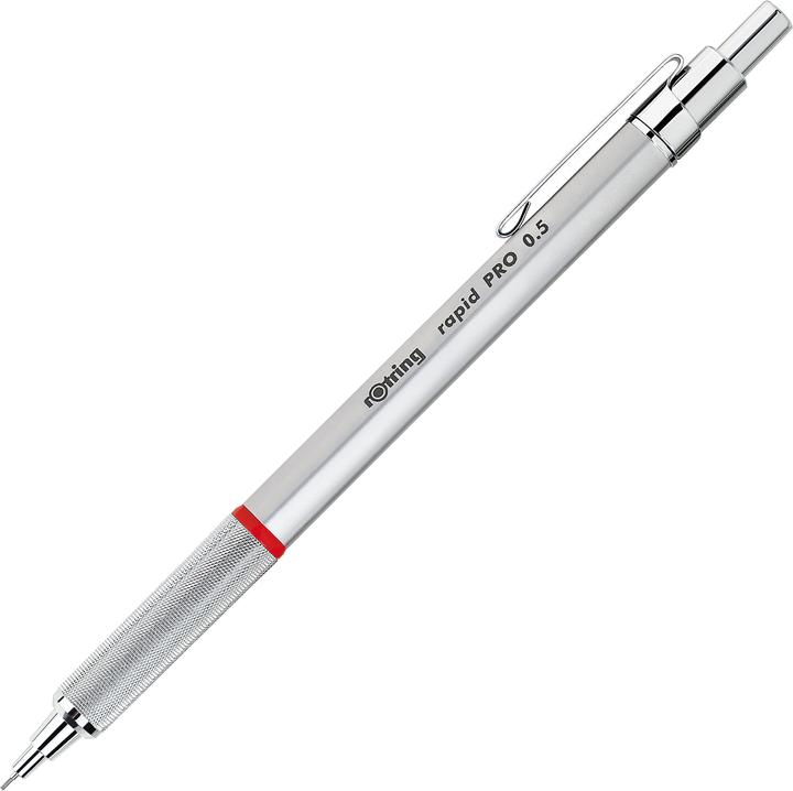 Immagine prodotto Rotring Biros rapid PRO CHROM retrattile Colore linea: blu, larghezza linea: M, indelebile (Cromatura, 1 x)