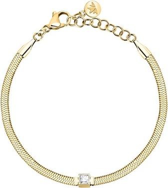 Actual product image Morellato Gold-Plated Bracelet With Clear Crystal Hadek Gioia Savy36