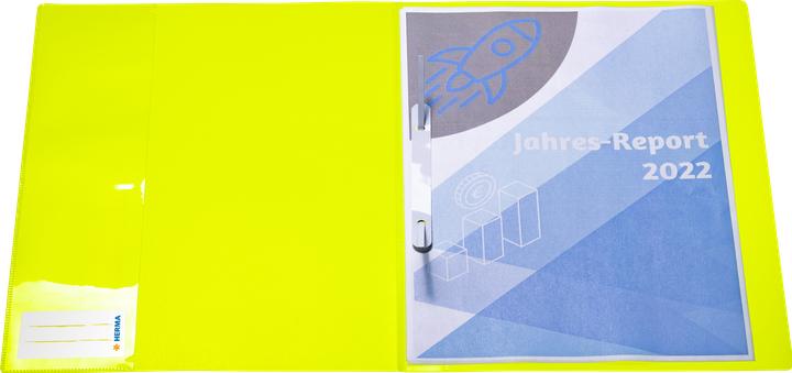 Produktbild HERMA Schnellhefter A4 Neon Transluzent (A4, 1x)