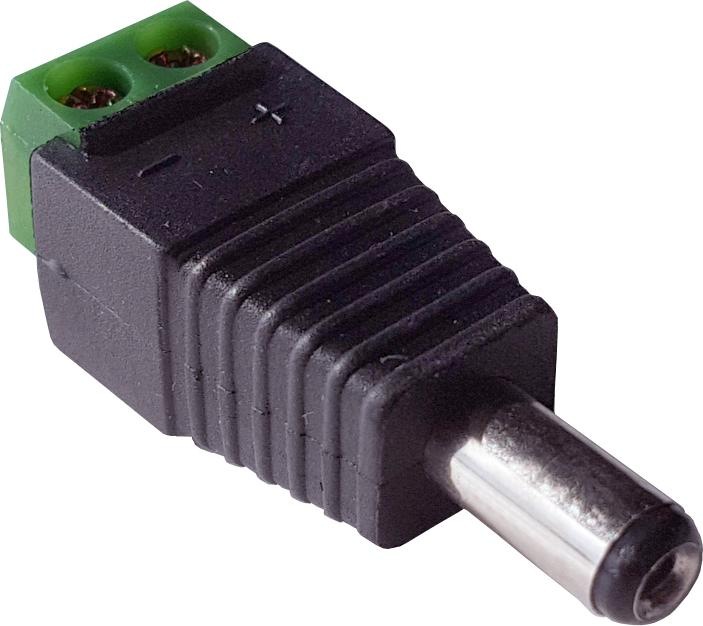 Wantec Adapter 5.5mm hollow plug to screw terminals
