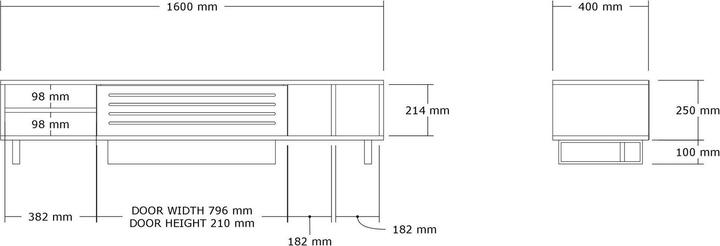 Nährwerte und Zutaten Hanah Home Safir (160 x 35 x 40 cm)