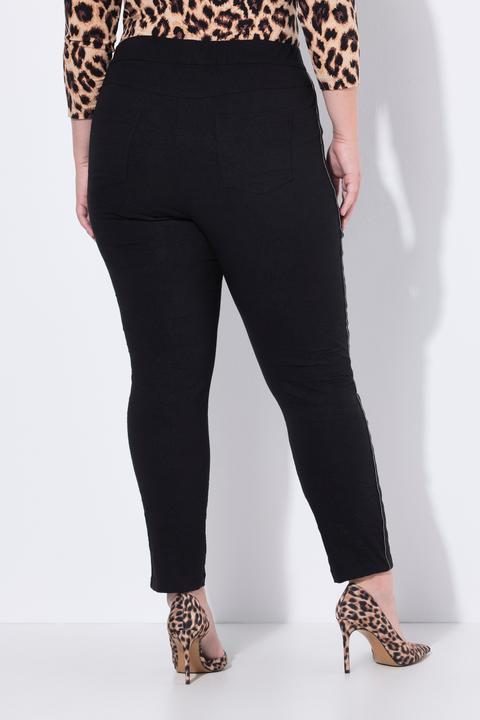 Produktbild Miamoda Crinkle-Hose, Glitzer-Seitenstreifen, Elastikbund (50)