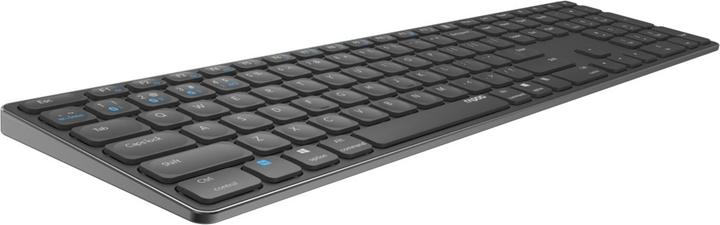 Actual product image Rapoo Wireless multi-mode keyboard E9800M, DE layout, dark grey (DE, Wireless)