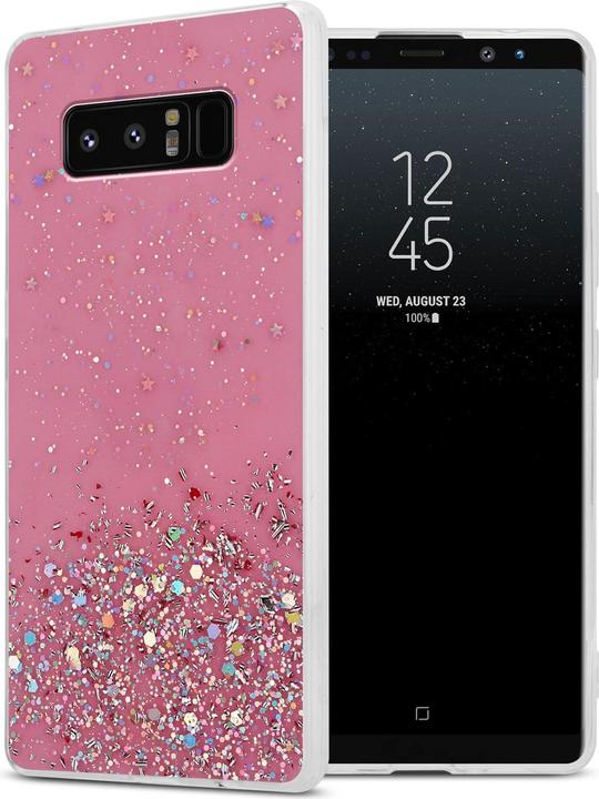 Pink with glitter