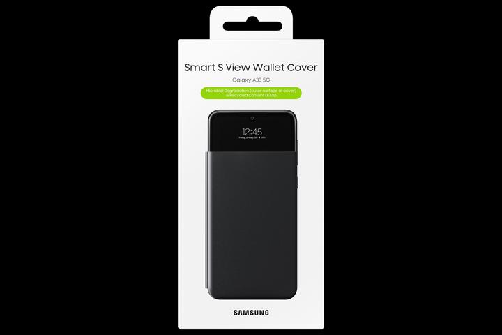 Productafbeelding Samsung EA516PBE S View Portemonnee Cover voor Galaxy A33 5G Zwart (Zwart) (Samsung Galaxy A33 5G)