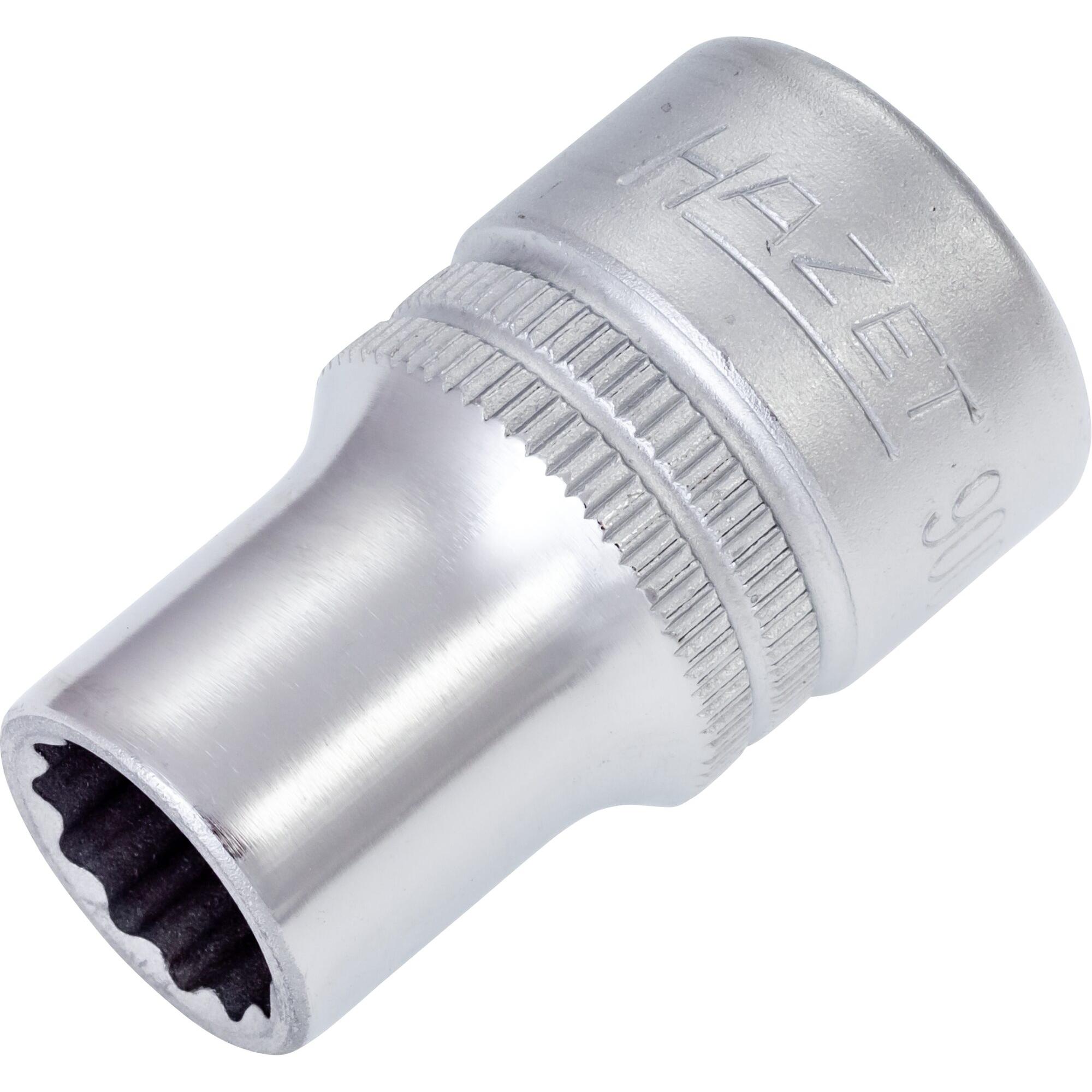 Thumbnail - HAZET, Steckschlüssel + Stecknuss, Steckschlüsseleinsatz ∙ Doppelsechskant 900AZ-7/16 ∙ Vierkant12,5 mm (1/2 Zoll) ∙ Aus...