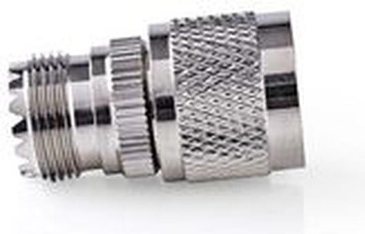 Produktbild Nedis Satelliten- und Antennenadapter N Stecker PL259 Buchse Vernickelt 75 Ohm Gerade Metall Silber (75 dB, Stecker und Verbinder)