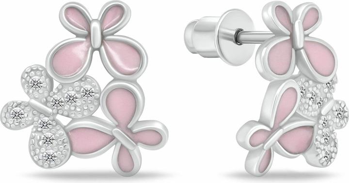 Productafbeelding Brilio Zilver - Schattige Peppa Pig Zilveren Oorbellen EA1088W