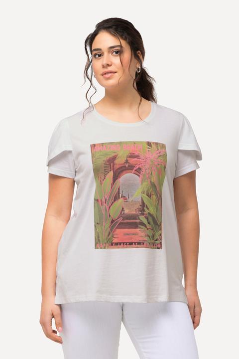 Actual product image Ulla Popken Beach Graphic Short Sleeve Tee (50, 52)
