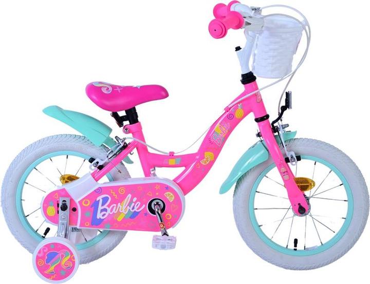 Produktbild Barbie Children's Bicycle - Mädchen - 14 Zoll - Pink - Zwei Handbremsen (31455 sicher)