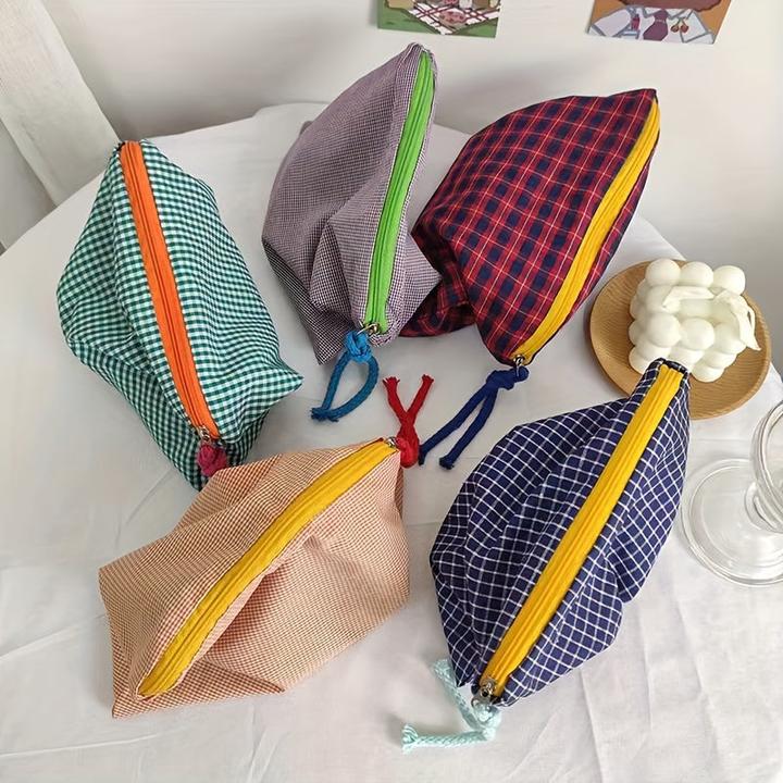 Immagine prodotto Only-Bags.Store Borsa per il trucco retrò a colori, portamonete multifunzione di grande capacità con