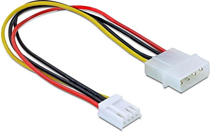 Produktbild PowerGuard Molex 4-Pin auf Floppy 4-Pin Stromkabel 20 cm Adapter