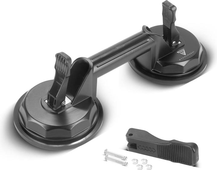 Produktbild Stahlwerk Doppel-Saugheber mit 135 kg Tragkraft und 2 x 12,5 cm | 5“ Durchmesser (135 kg)
