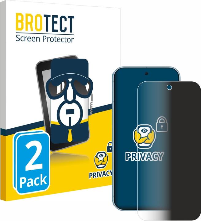 Produktbild BROTECT Sichtschutzfolie Anti-Spy Privacy Folie Blaulicht-Schutz (2 Stk., Google Pixel 9 Pro Fold)