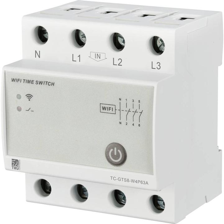 Tru Components TC-12485088 TC-GTS8-W4P63A Commutateur WLAN 230 V/AC 1 pc. Calendrier
