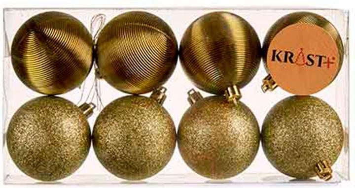 Produktbild Krist+ Weihnachtskugeln-Set grün PVC (12 Stück) (12 -teilig)