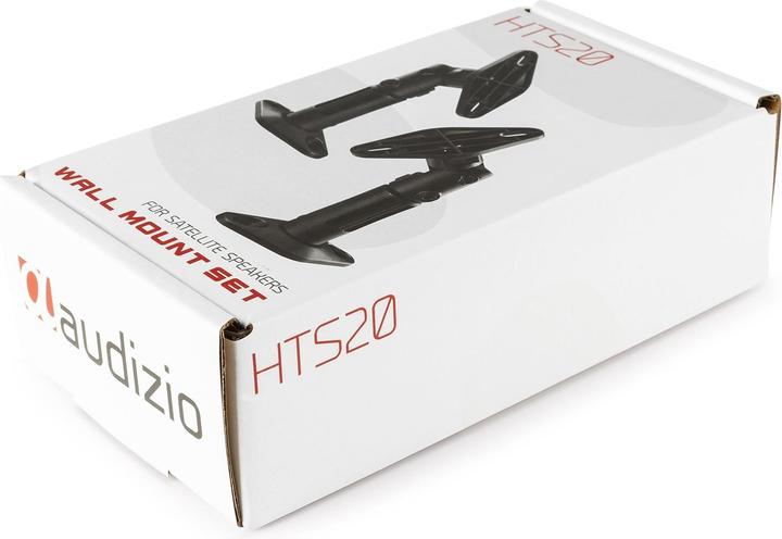 Produktbild Audizio Wandhalterung Paar HTS20 Schwarz (1 Paar, Wandmontage, Drehbar, Neigbar)