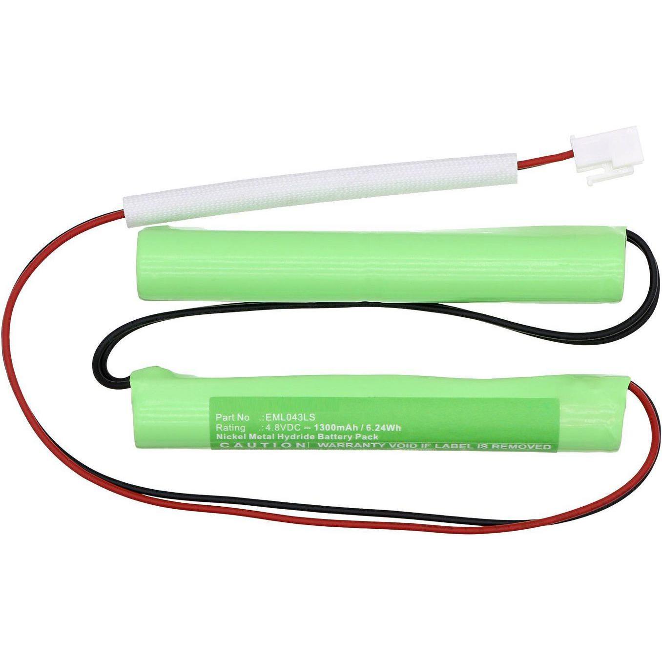 CoreParts Battery for Emergency Lighting (1 Stk., 1300 mAh), Batterien + Akkus